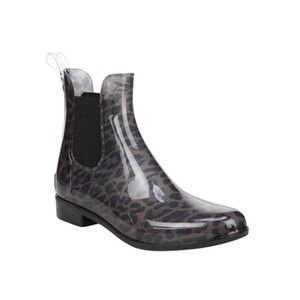 SAM EDELMAN Size 7 Cheetah Leopard Tinsley Rubber Rain Boots Garden Outdoor